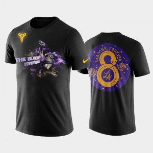 Mens Kobe Bryant Mamba Mentality Black Mamba Logo RIP Los Angeles Lakers T-Shirts 187913-828