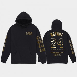 Mens Kobe Bryant #24 Black Los Angeles Lakers Men Check The Credits NBA Remix Hoodie 928594-802