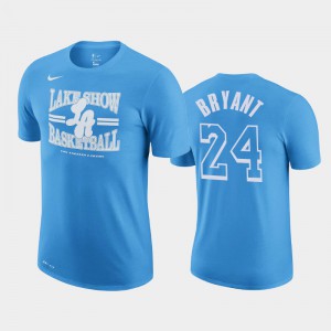 Mens Kobe Bryant #24 City Men 2020-21 Edition Story Los Angeles Lakers Blue T-Shirt 357556-234