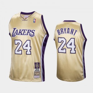 Mens Kobe Bryant #24 Gold Hardwood Classics Throwback Hall of Fame Class of 2020 Los Angeles Lakers Jersey 158898-851