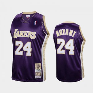 Mens Kobe Bryant #24 Hall of Fame Class of 2020 Purple Los Angeles Lakers Hardwood Classics Throwback Jerseys 648268-314