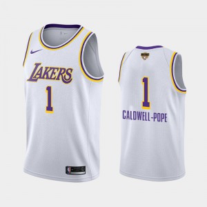 Men's Kentavious Caldwell-Pope #1 2020-21 White City Los Angeles Lakers T- Shirt 764317-867, Kentavious Caldwell-Pope Lakers T-Shirt, Mamba Jersey