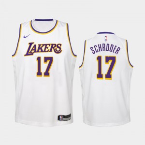 Men's Fanatics Branded Dennis Schroder Gold Los Angeles Lakers Fast Break Player Jersey - Icon Edition Size: Small