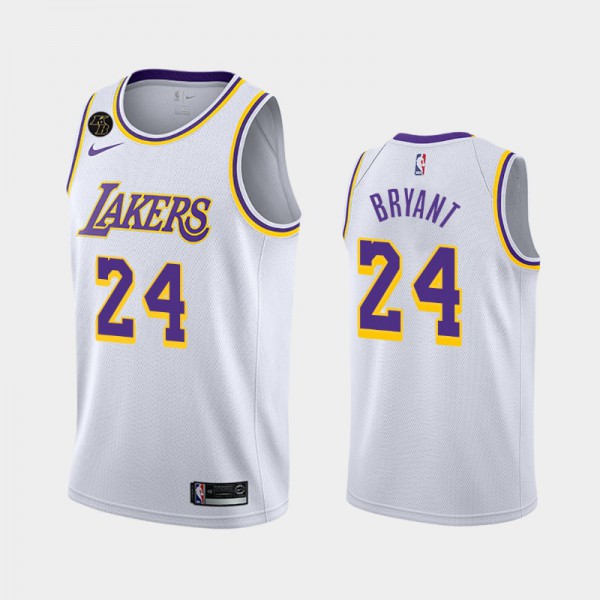 Kobe Bryant Los Angeles Lakers White Jersey Photo Limited